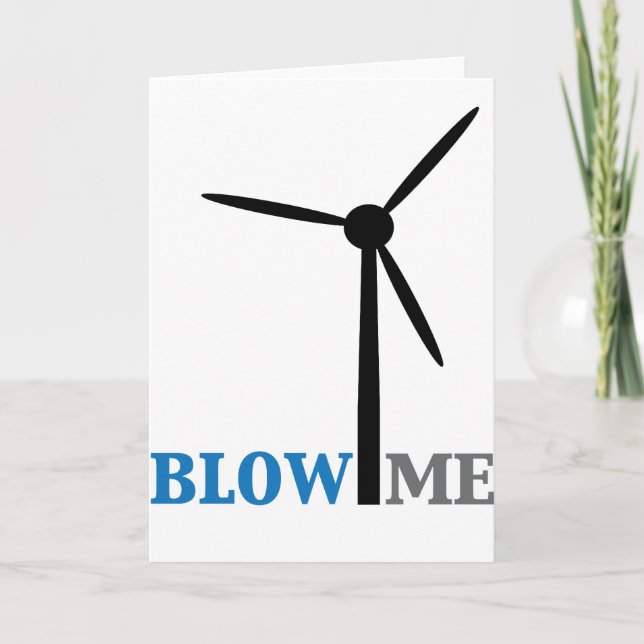 blow me wind turbine card (Front)