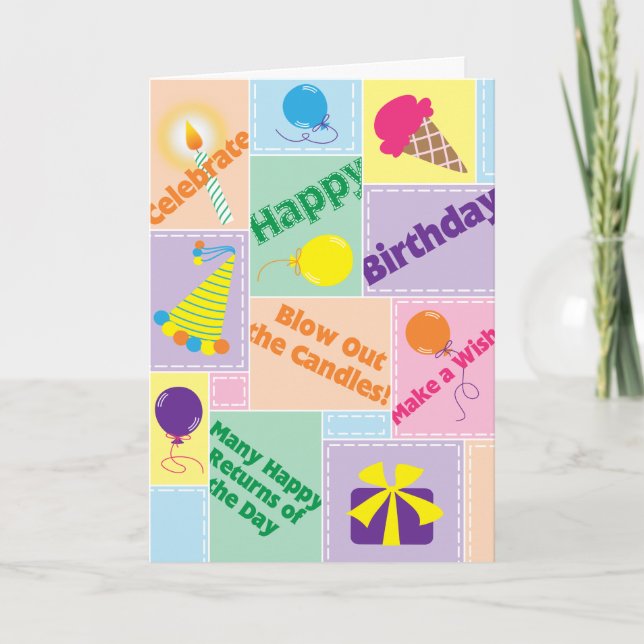 Blow Out the Candles! - Birthday Card (Front)