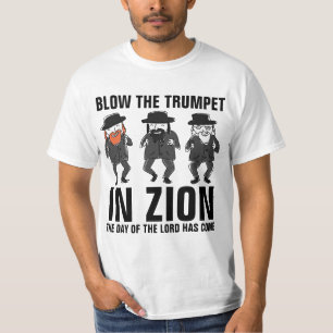 BLOW THE TRUMPET IN ZION, Messianic t-shirts