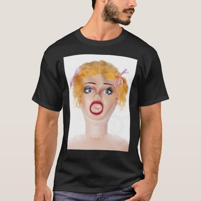 Blow Up Doll Face Adult Blowup Classic T-Shirt (Front)