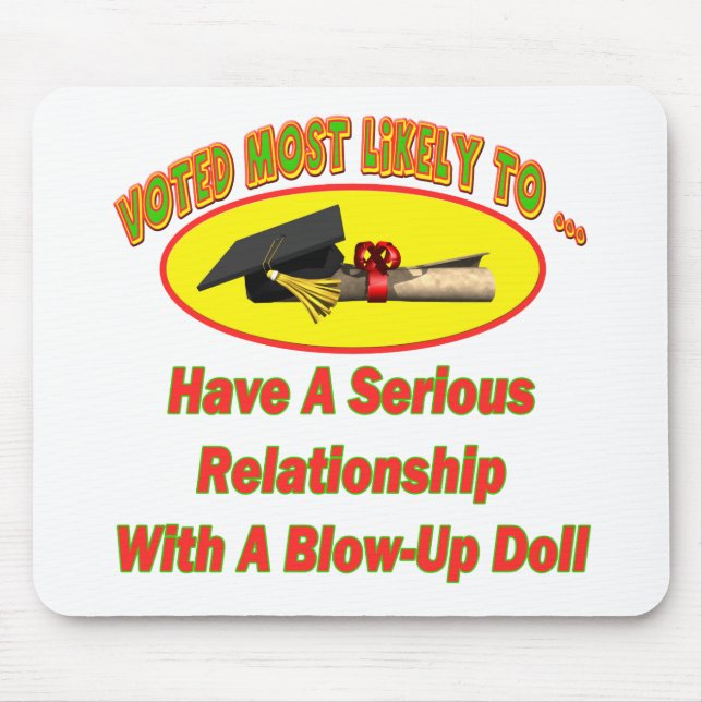 Blow-Up Doll Relationship Mouse Mat (Front)