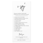 Blow up phones I spy wedding game card