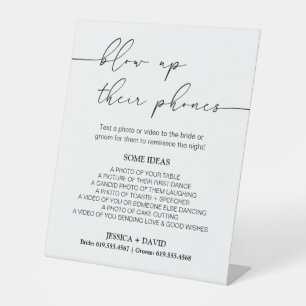 Blow Up Their Phone Sign   Wedding Photo Hunt Game