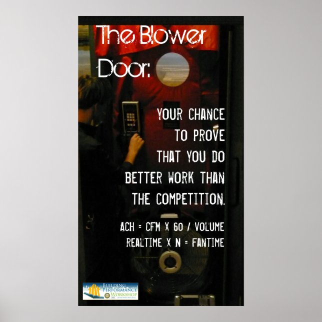 Blower Door Poster (Front)