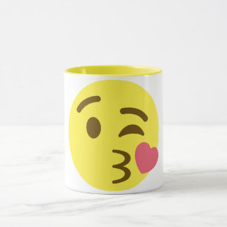 Blowing a Kiss Emoji Mug