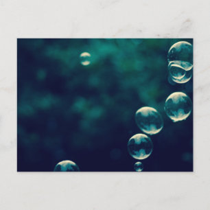 Blowing Bubbles Abstract Photography Postcard