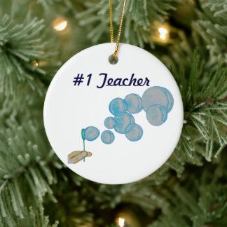 Blowing Bubbles Ceramic Tree Decoration