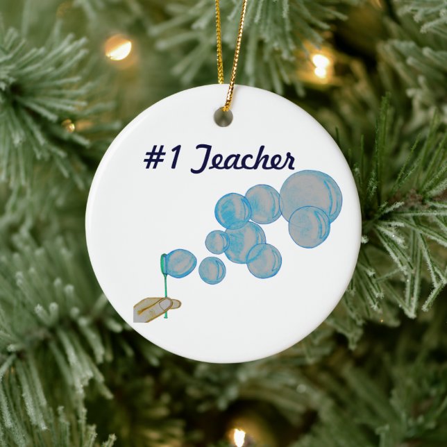 Blowing Bubbles Ceramic Tree Decoration (Tree)