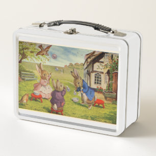 Blowing Bubbles Metal Lunch Box