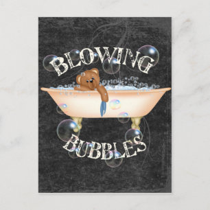 Blowing Bubbles Postcard