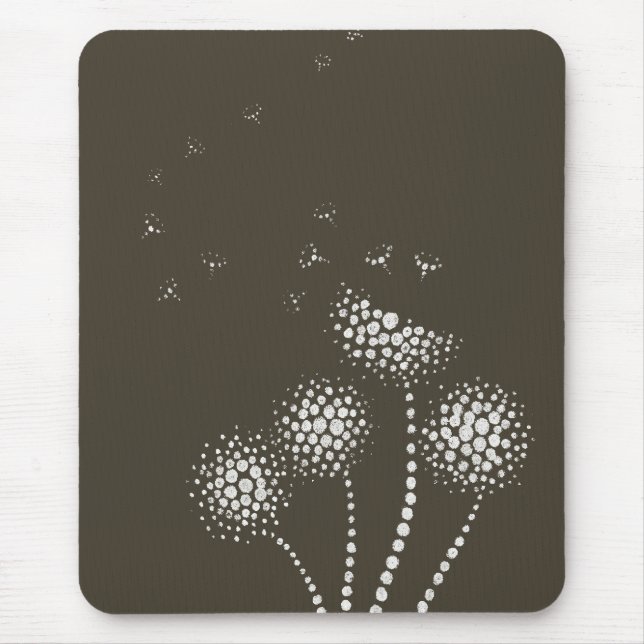 blowing flowers mouse mat (Front)