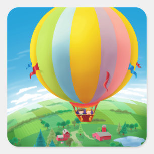 Blowing In The Wind Square Sticker