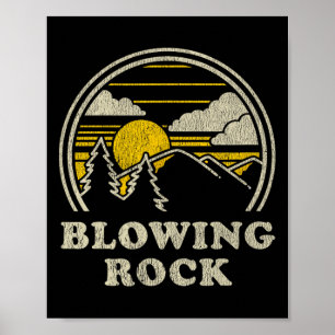 Blowing Rock North Carolina Nc T Shirt Vintage Hik Poster