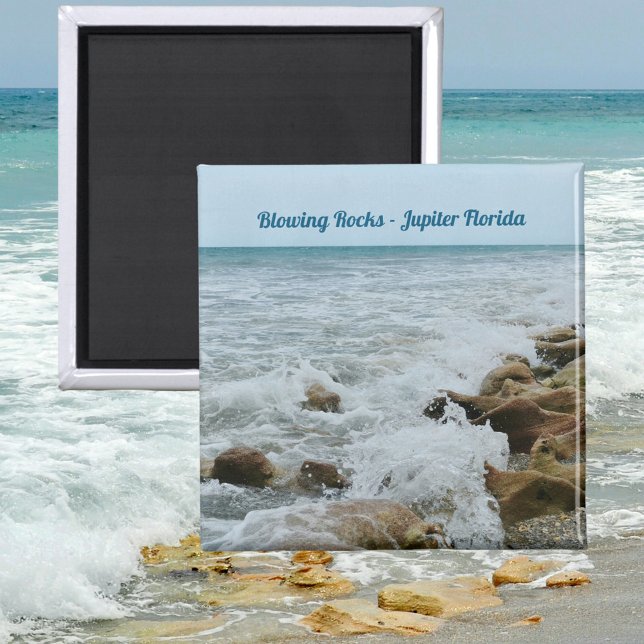Blowing Rocks Jupiter Florida Photographic Magnet (Creator Uploaded)