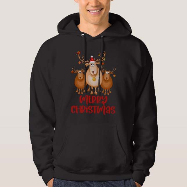 Blowing You Christmas Kisses Hoodie (Front)