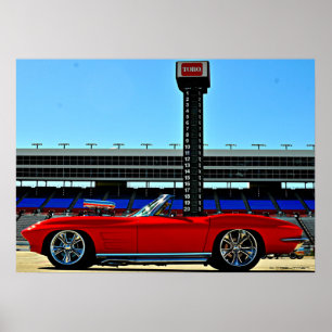 Blown C2 Corvette Poster