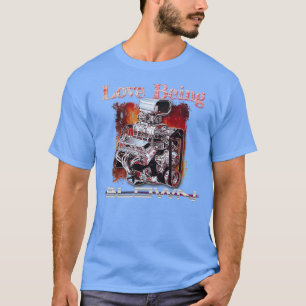Blown Supercharged Racing Engine T-Shirt