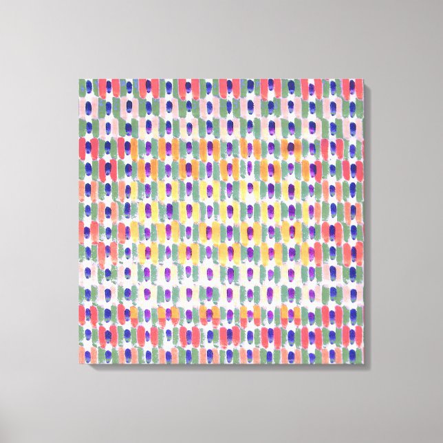 Blown Up Magic Marker Pattern Art from 1980 C.E. Canvas Print (Front)