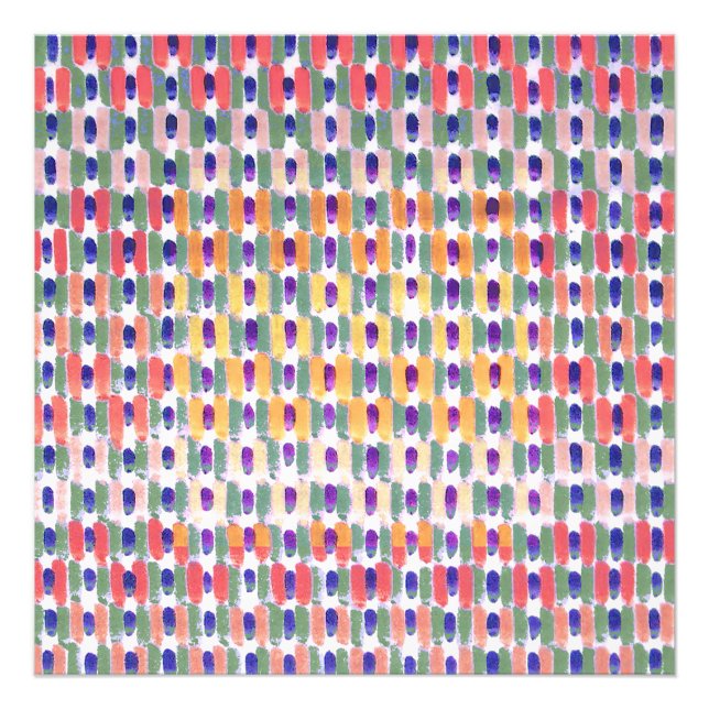 Blown Up Magic Marker Pattern Art from 1980 C.E. Photo Print (Front)