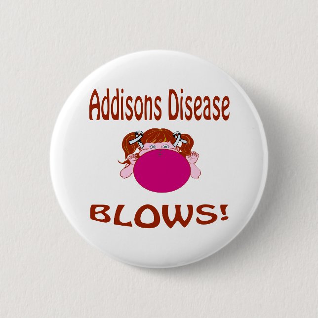 Blows Addisons Disease Button (Front)