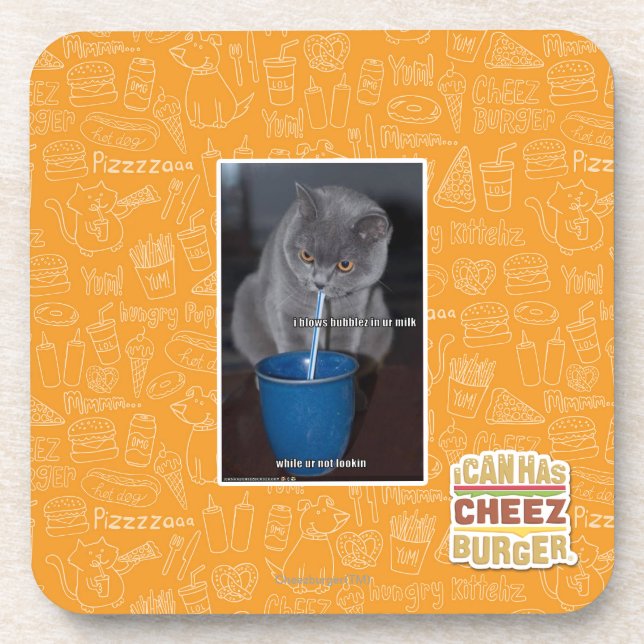 Blows Bubbles in ur milk Coaster (Front)