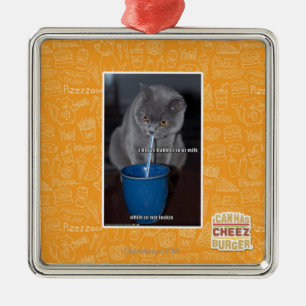 Blows Bubbles in ur milk Metal Tree Decoration