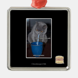 Blows Bubbles in ur milk Metal Tree Decoration