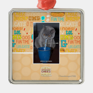 Blows Bubbles in ur milk Metal Tree Decoration