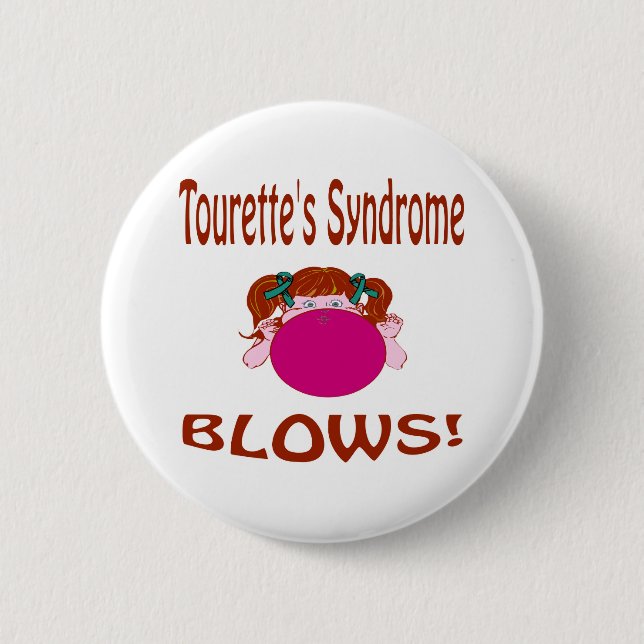 Blows Tourette'S Syndrome Button (Front)