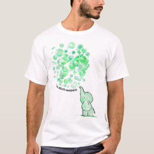 Blows Up Green Balloons Mental Health Awareness  T-Shirt