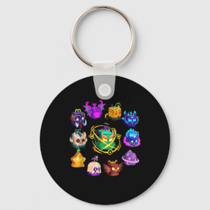 Blox Fruit Round Of Mythicales For Birthday Key Ring