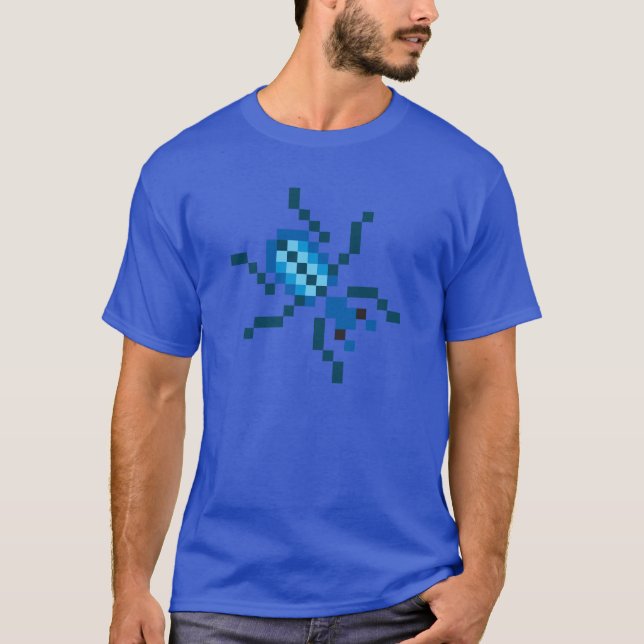 Bloxels Blue Beetle T-Shirt (Front)