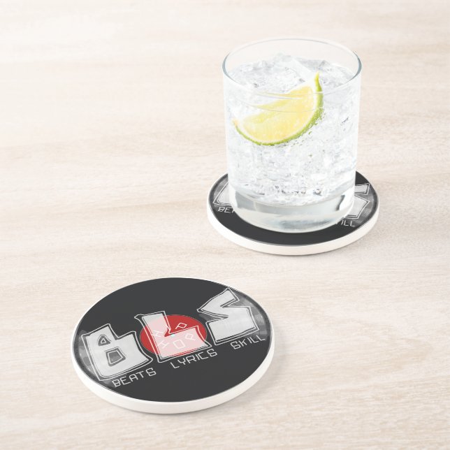 BLS beats lyrics skill HIP HOP Coaster (Side)