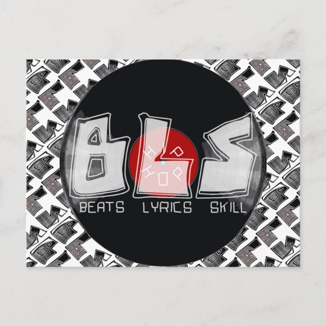 BLS beats lyrics skill HIP HOP Postcard (Front)