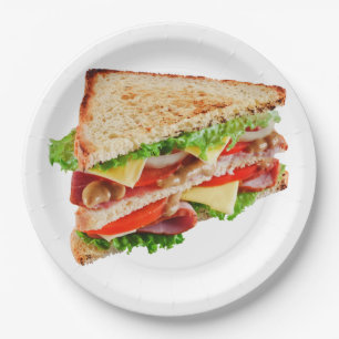 BLT CLUB  PAPER PLATE