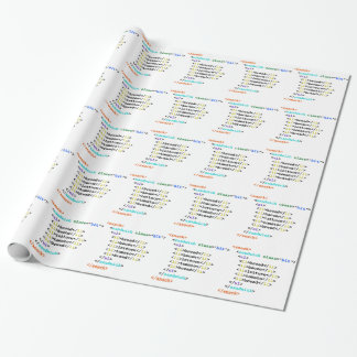 BLT HTML Funny Geek Sandwich Wrapping Paper