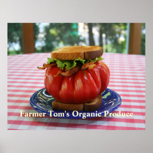 BLT with Giant Tomato Poster