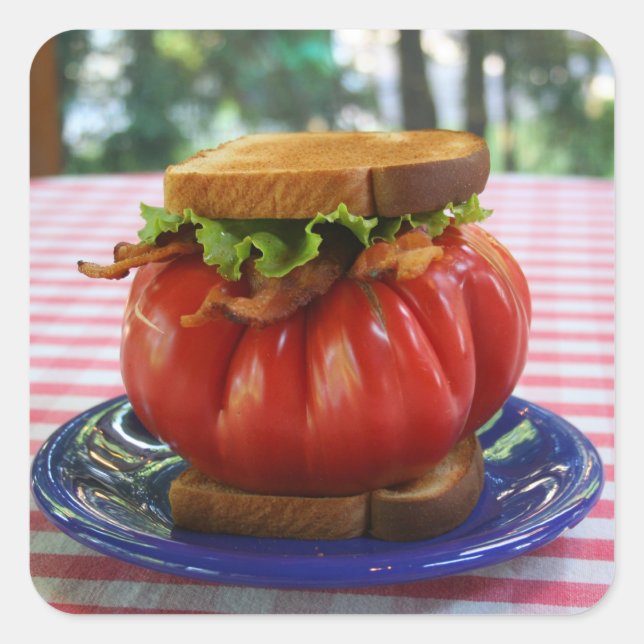 BLT with Giant Tomato Square Sticker (Front)