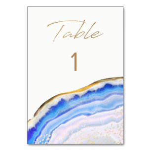 Blu Agate Table Numbers