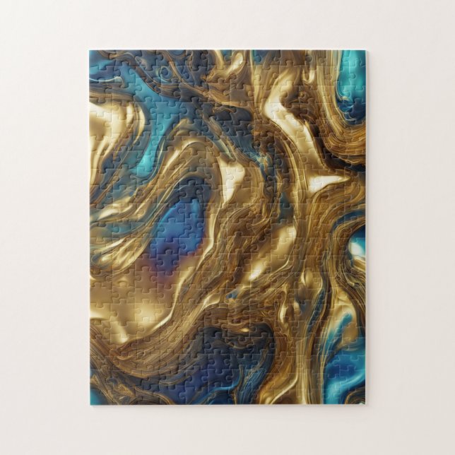 Blu & Gold -  Jigsaw Puzzle (Vertical)