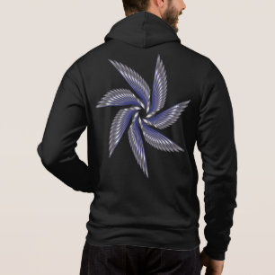 blu gray man hoodie