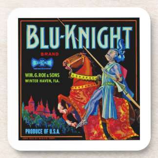 Blu Knight Fruit Label Coaster