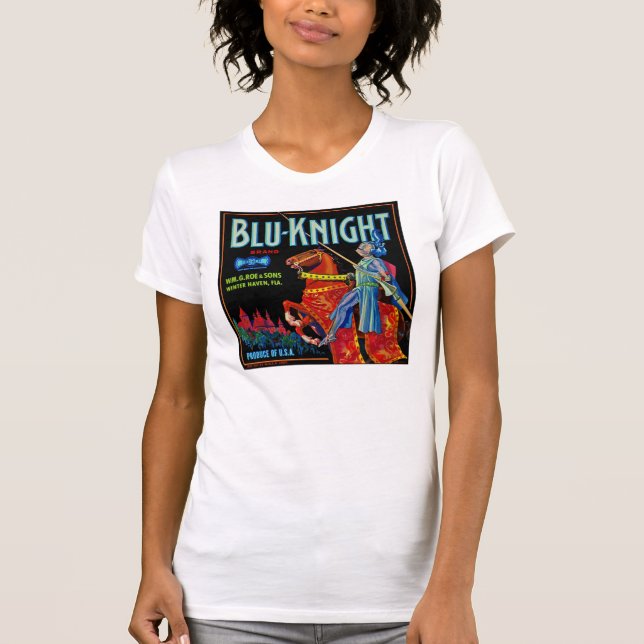 Blu Knight Fruit Label T-Shirt (Front)