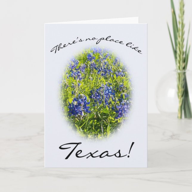 Blubonnet "There's No Place Like Texas" Card (Front)