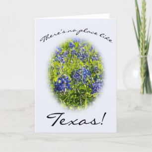 Blubonnet "There's No Place Like Texas" Card