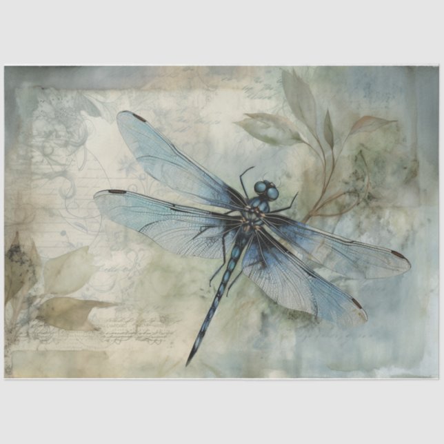 Blue 12 tissue paper (Front)