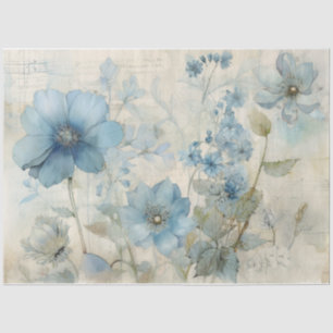 Blue 14 tissue paper