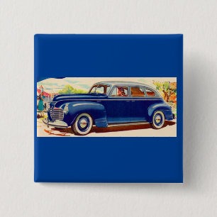 blue 1941 Plymouth 15 Cm Square Badge