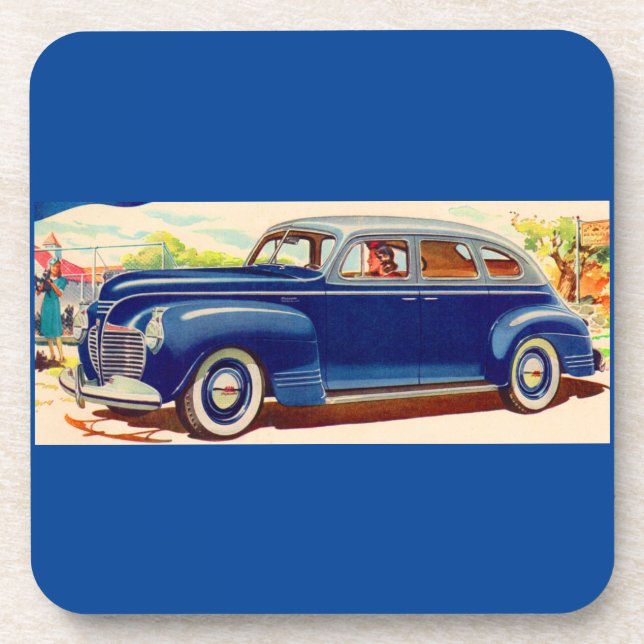 blue 1941 Plymouth Coaster (Front)