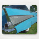 Blue 1957 Chevy Mousepad<br><div class="desc">Blue 1957 chevrolet Bel-Air 4 dr hardtop</div>